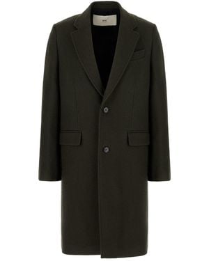 Ami Paris Clothing Coats - Black