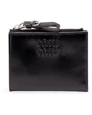 Miu Miu Small Leather Wallet - Black