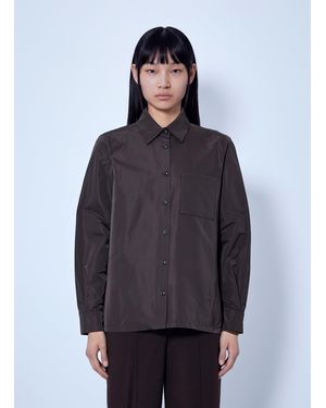 Max Mara Silk-Blend Radzimir Shirt - Blue