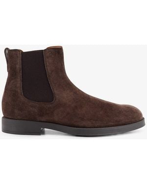 Tod's Suede Chelsea Boots - Brown
