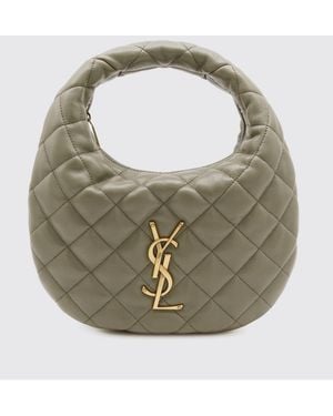 Saint Laurent Icarino Quilted Nappa Hobo Bag - Metallic
