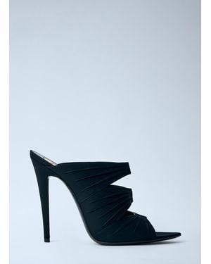 Saint Laurent Emilie Mules Sandals - Blue