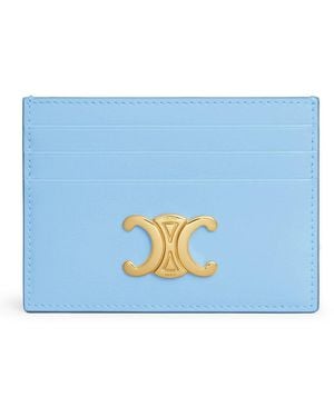 Celine Triomphe Card Holder - Blue