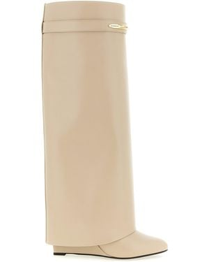Givenchy Solid Pointed Toe Boots - White