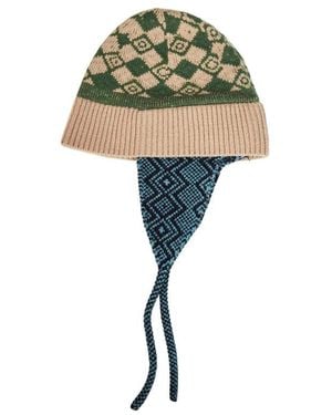 Dries Van Noten Neutrals Hats - Green