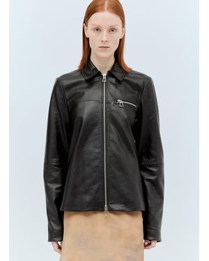 Sportmax Nappa Leather Jacket - Black