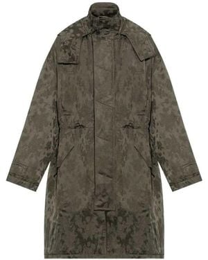 Dries Van Noten Roxer 4260 M.W.Coat Khaki - Gray
