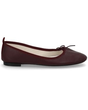 Repetto Bordeaux Calfskin Flats - Brown