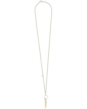 Jil Sander Jil Sander Brass And Pearl Necklace - White