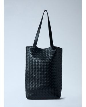 Bottega Veneta Small Intrecciato North-South Tote Bag - Blue