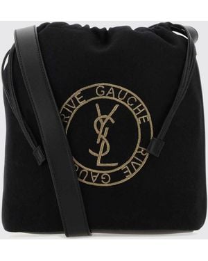 Saint Laurent Rive Gauche Bucket Bag - Black