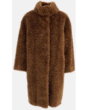 Herno Soft Faux Fur Coat - Brown