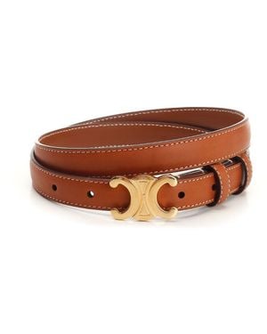 Celine Triomphe Belt - Brown