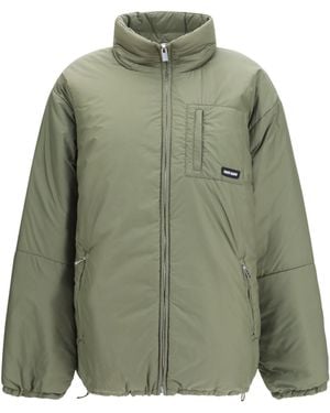 Miu Miu Padded Jacket With Zip - Green