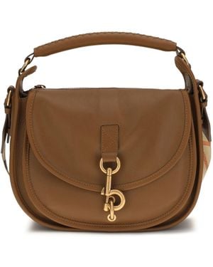Burberry Small B Clip Crossbody Bag - Brown