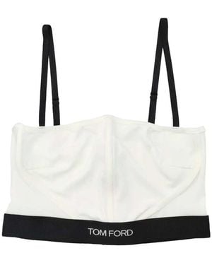 Tom Ford Top With Logo Band - White