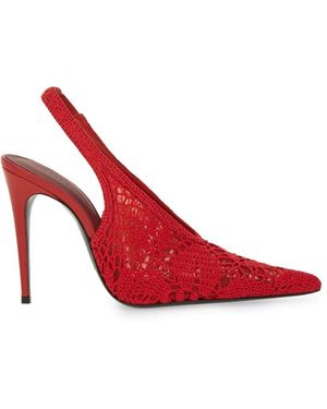 Magda Butrym Crochet Slingback - Red