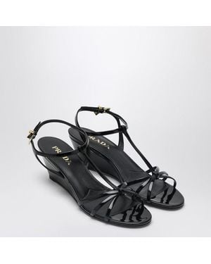 Prada Wedge Sandal - Black