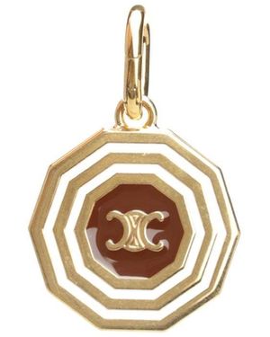 Celine "Triomphe Decagon" Medal Charm - Metallic