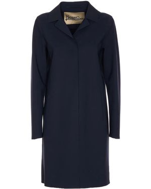 Herno First Act Coat in Blue | Lyst