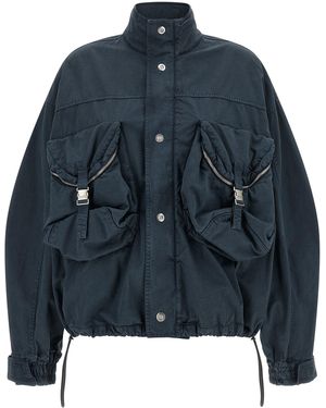 The Attico Utility Bomber Jacket - Blue