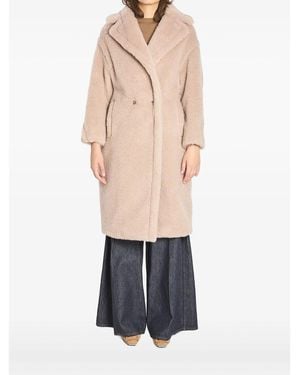Max Mara Neutrals Coats - Natural