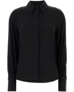 Isabel Marant Regular Textured Shirt - Black
