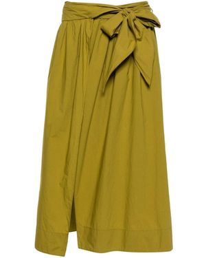 forte_forte Forte_Forte Cotton Midi Skirt - Green
