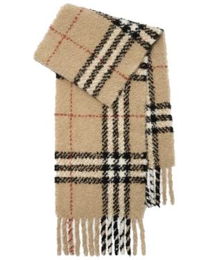 Burberry Check Boucle' Scarf - Metallic