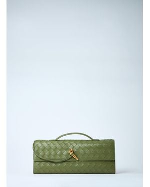 Bottega Veneta Long Andiamo Clutch - Green