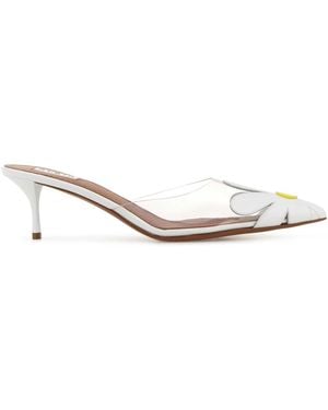Alaïa Pvc And Leather Mules - White