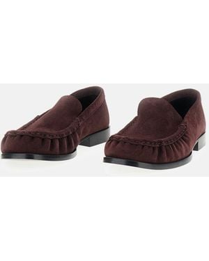 Dries Van Noten Suede Loafers - White