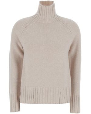 Max Mara 'Maxmara Mantova Is A V-Neck Long-Sleeve Cotton Sweater For - White