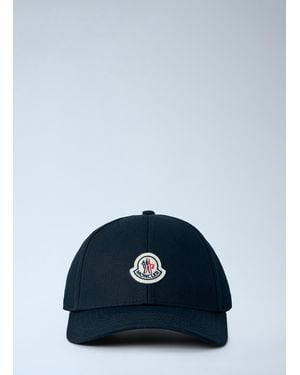 Moncler Embroidered Logo Cap - Blue