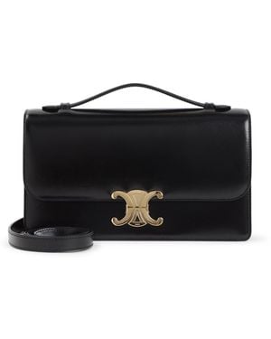Celine Triomphe Medium Folio - Black