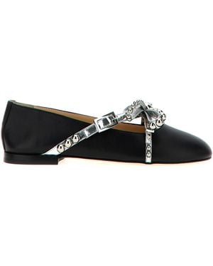 Mach & Mach Mach & Mach 'Crystal Studs' Ballet Flats - Black