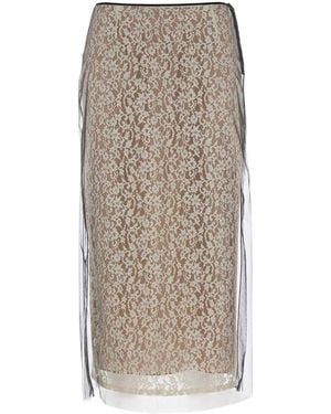Fendi Lace Skirt - Natural
