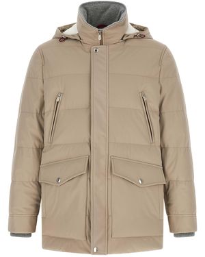 Brunello Cucinelli Quilted Parka - Natural