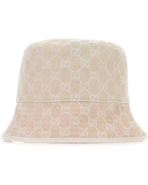 Gucci Gg Fabric Bucket Hat - Natural