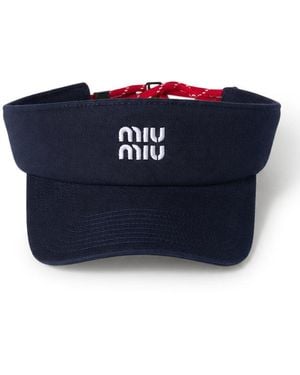 Miu Miu Denim Visor - Blue