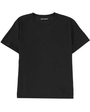 Our Legacy Solid Crew Neck T-Shirt - Black