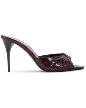 Saint Laurent Babylone Mule - Brown