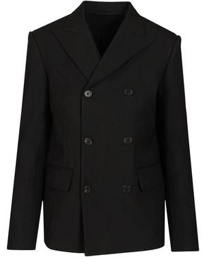 Celine Tailored Wool Gabardine Jacket - Black