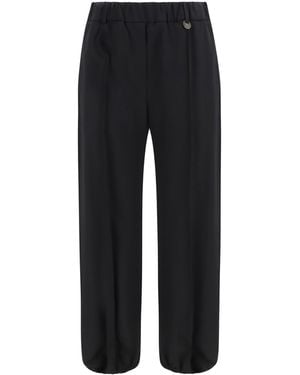 Burberry Wool Jogging Pants - Black