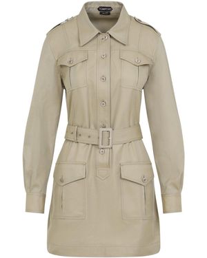 Tom Ford Safari Mini Dress - Natural