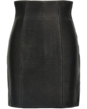 Balmain 'Hw Rolled' Skirt - Black