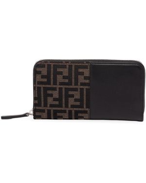 Fendi Zip Around Squared Ff - Black