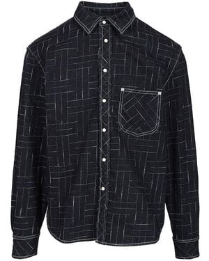 KENZO Casual "Weave" Shirt - Blue