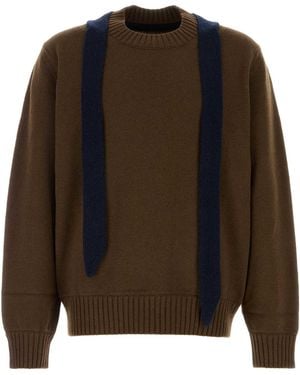 Sacai Wool Sweater - Brown