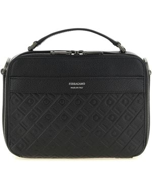 Ferragamo Monogram' Crossbody Bag - Black